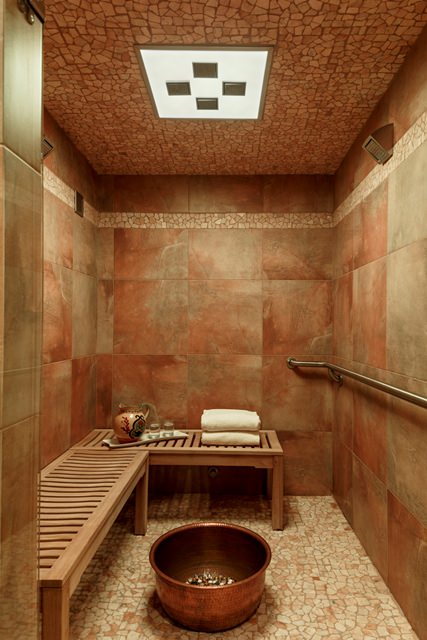 Shower and Sauna at Elements by the Sea Spa